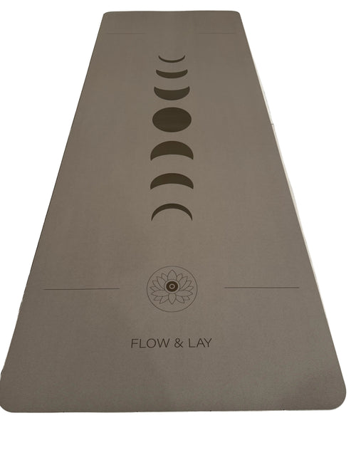 Phases extra wide yoga mat in Eclipse Shadow color
